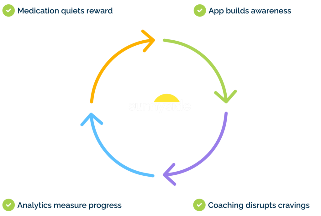 Diagram of the Sunnyside habit change process